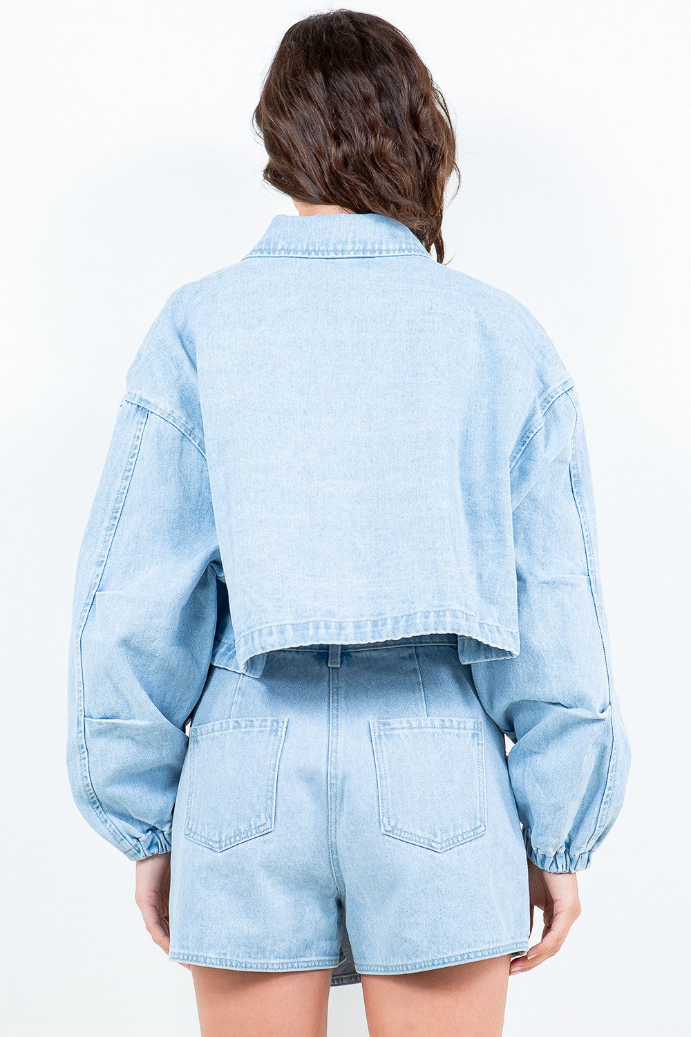 City Chic Crop Denim Jacket